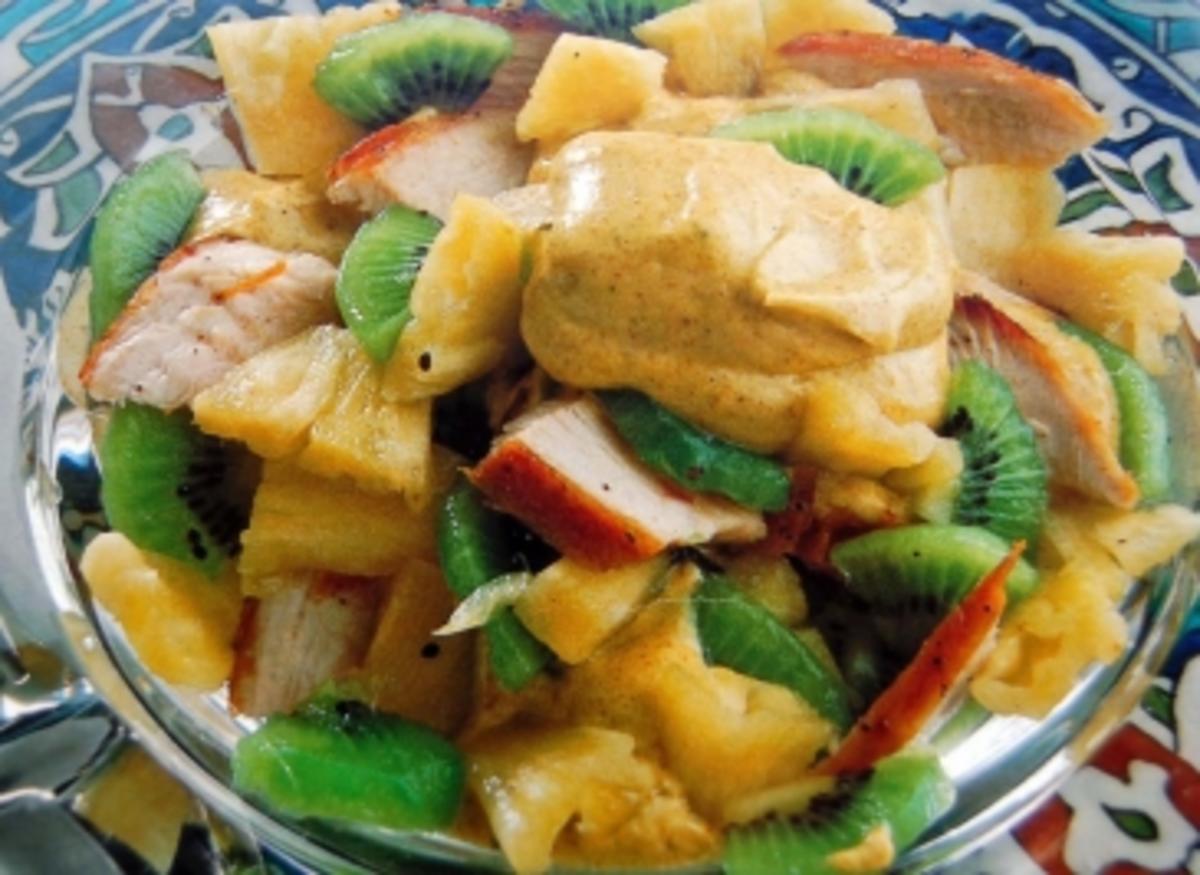 Geflügelsalat mit Curry Majo - Rezept