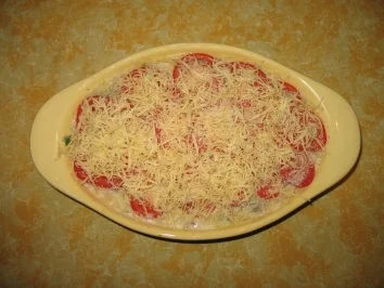 Nudelauflauf mit Garnelen und Thunfisch - Rezept