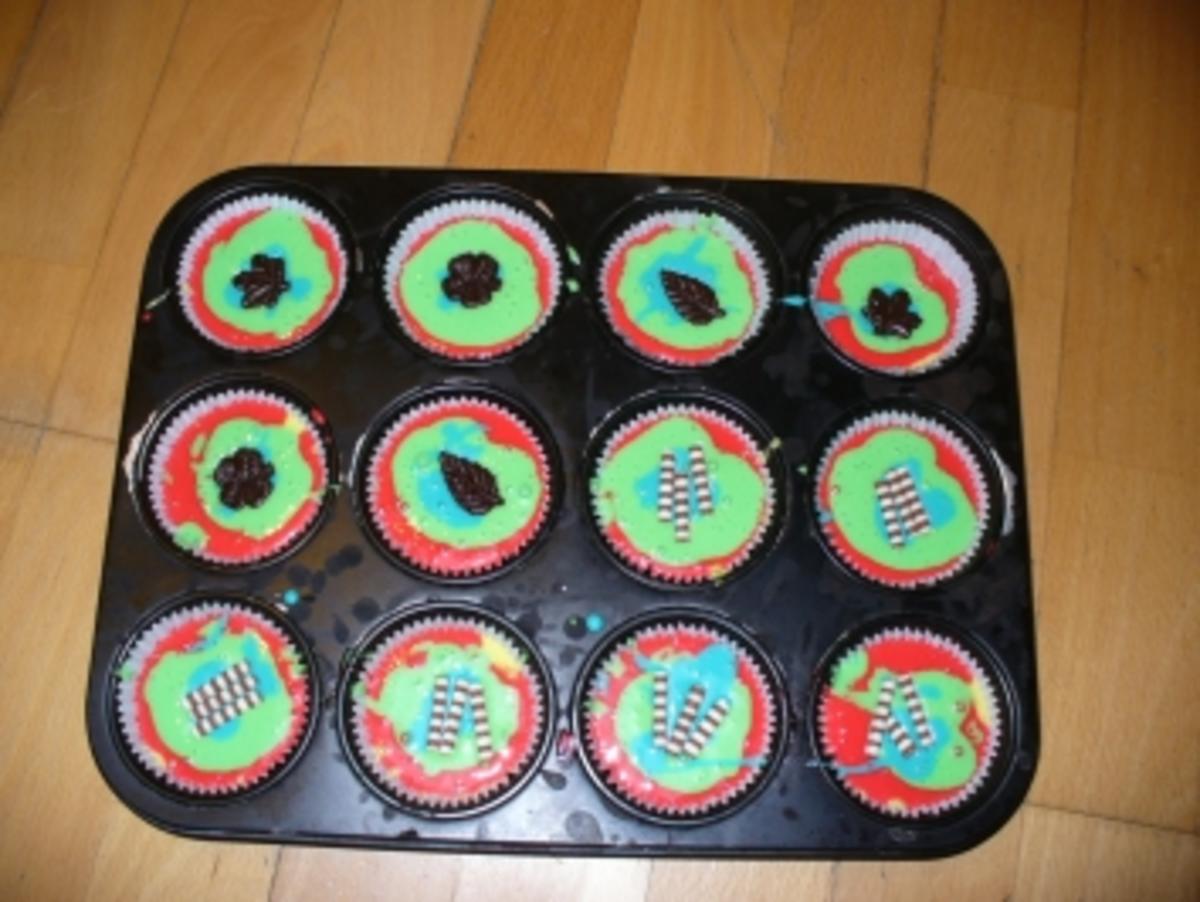 Bilder für bunte Muffins - Rezept