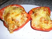 Rezept: Paprika mit Geflügelfüllung Paprika mit Geflügelfüllung - Rezept