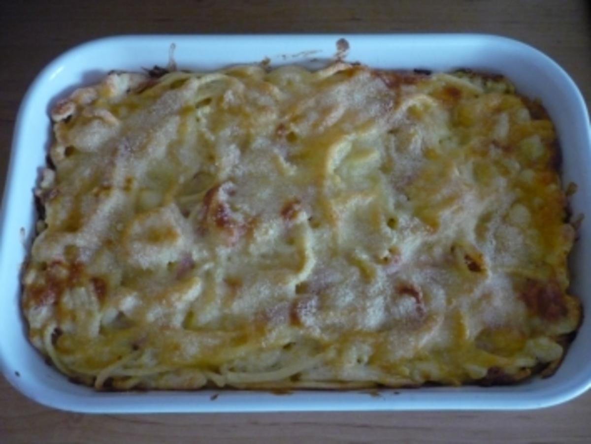 Spätzle-Lyoner-Gratin - Rezept mit Bild - kochbar.de