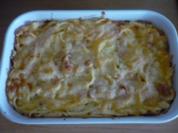 Spätzle-Lyoner-Gratin - Rezept