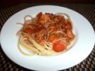 Bucatini mit Garnelen in asialenischer Soße - Rezept