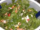 Spinatsalat mit Schafskäse - Rezept