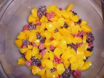 Rezept: Himbeer - Pfirsich -Joghurt - Schichtquarkspeise Bild Nr. 3 Himbeer - Pfirsich -Joghurt - Schichtquarkspeise - Rezept - Bild Nr. 3