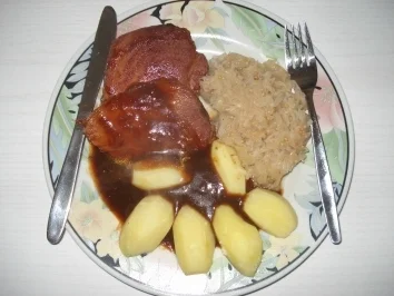 Kasslerbraten aus dem Bratschlauch, - Rezept