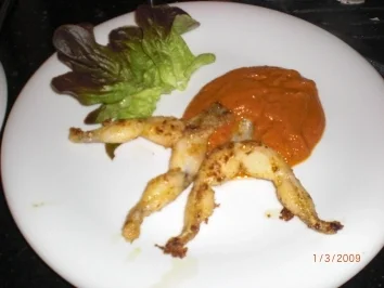 Rezept: Froschschenkel in Tomatensauce Froschschenkel in Tomatensauce - Rezept