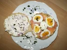 Lachstorte mit Fladenbrot - Rezept