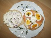 Lachstorte mit Fladenbrot - Rezept
