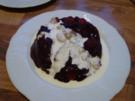 Dessert - Dänische rote Grütze mit Sahne  ( Rodgrod med flode ) - Rezept