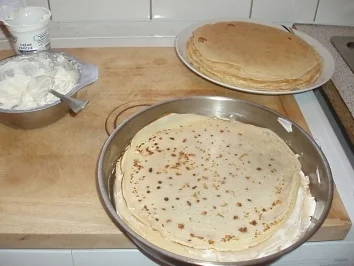 Creme-fraiche Pfannkuchen - Rezept