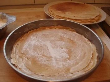 Creme-fraiche Pfannkuchen - Rezept