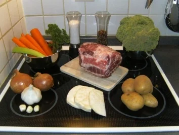 Rezept: Schweinebraten (für Anfänger) mit Broccoli und Kartoffeln Schweinebraten (für Anfänger) mit Broccoli und Kartoffeln - Rezept