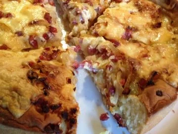 Masurischer Käse-Zwiebel-Kuchen - Rezept - Bild Nr. 2