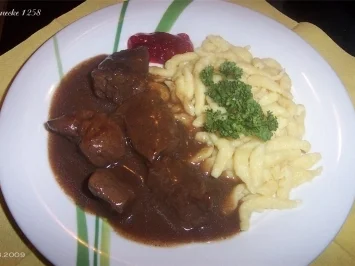 Rezept: Wildschweingulasch Wildschweingulasch - Rezept