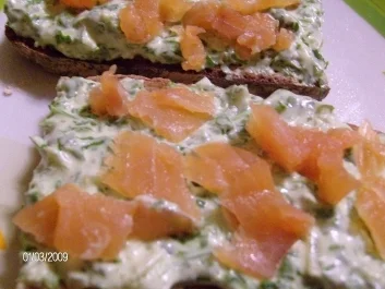 Die Garten-Senfrauke und ihre Liaison mit dem Lachs. - Rezept