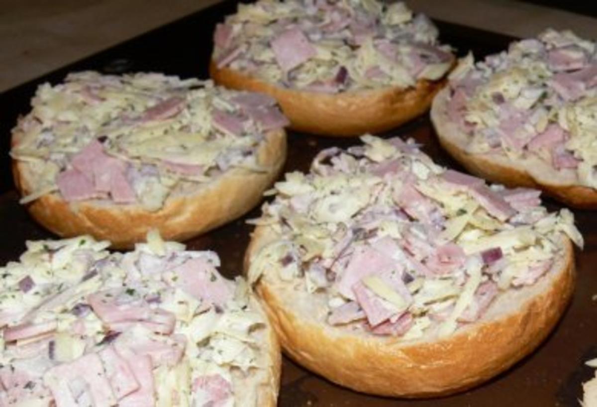 Bilder für Party: Käse-Schinken-Brötchen - Rezept