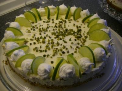 Torte : Quark-Limetten-Torte - Rezept