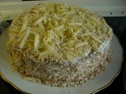Torte : Schoko-Kokos-Torte mit Kirschen - Rezept