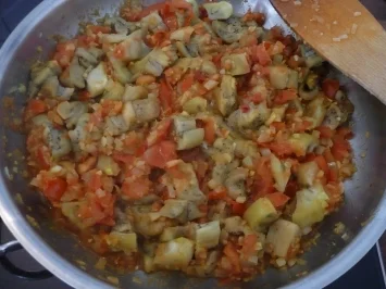 Scharfes Auberginen-Curry - Rezept