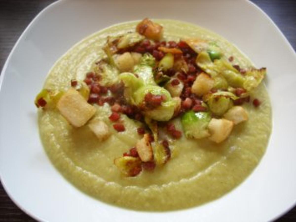 Rosenkohlcremesuppe - Rezept