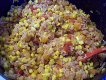 Paprika-Mais-Reis - Rezept