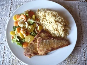 Marinierter Zander mit Asia-Kräuter-Reis und Cremegemüse - Rezept