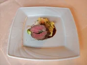 Kräuterrinderroulade an Gemüsepappardelle - Rezept