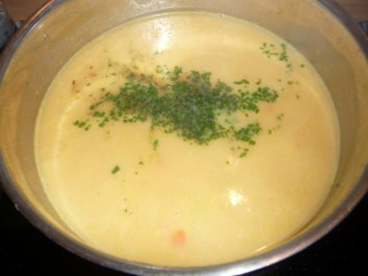 Cremige Kartoffelsuppe mit Scampis - Rezept - Bild Nr. 4