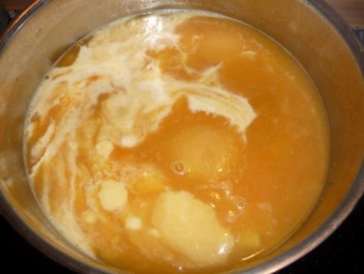 Cremige Kartoffelsuppe mit Scampis - Rezept - Bild Nr. 5