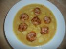 Cremige Kartoffelsuppe mit Scampis - Rezept