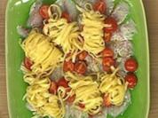 Wolfsbarsch mit Zitronennudeln - Rezept