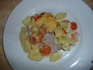 Rezept: Kartoffel - Schweinefilet - Gratin Bild Nr. 2 Kartoffel - Schweinefilet - Gratin - Rezept - Bild Nr. 2