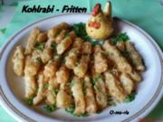 Gemüse  Kohlrabi ~ Fritten - Rezept