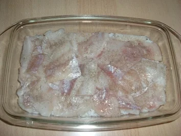 Rezept: AUFLAUF: ROTBARSCHFILET MIT REIS Bild Nr. 3 AUFLAUF: ROTBARSCHFILET MIT REIS - Rezept - Bild Nr. 3