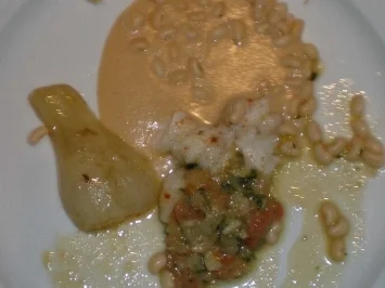 Skrei mit Coco Bohnen, Coco Bohnenpüree und geschmortem Fenchel - Rezept