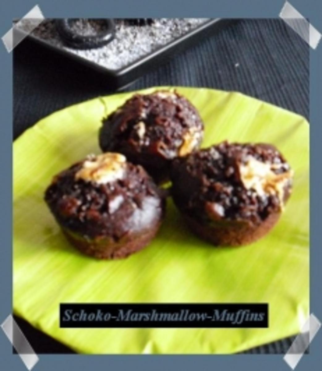 Schoko-Marshmallow-Muffins - Rezept