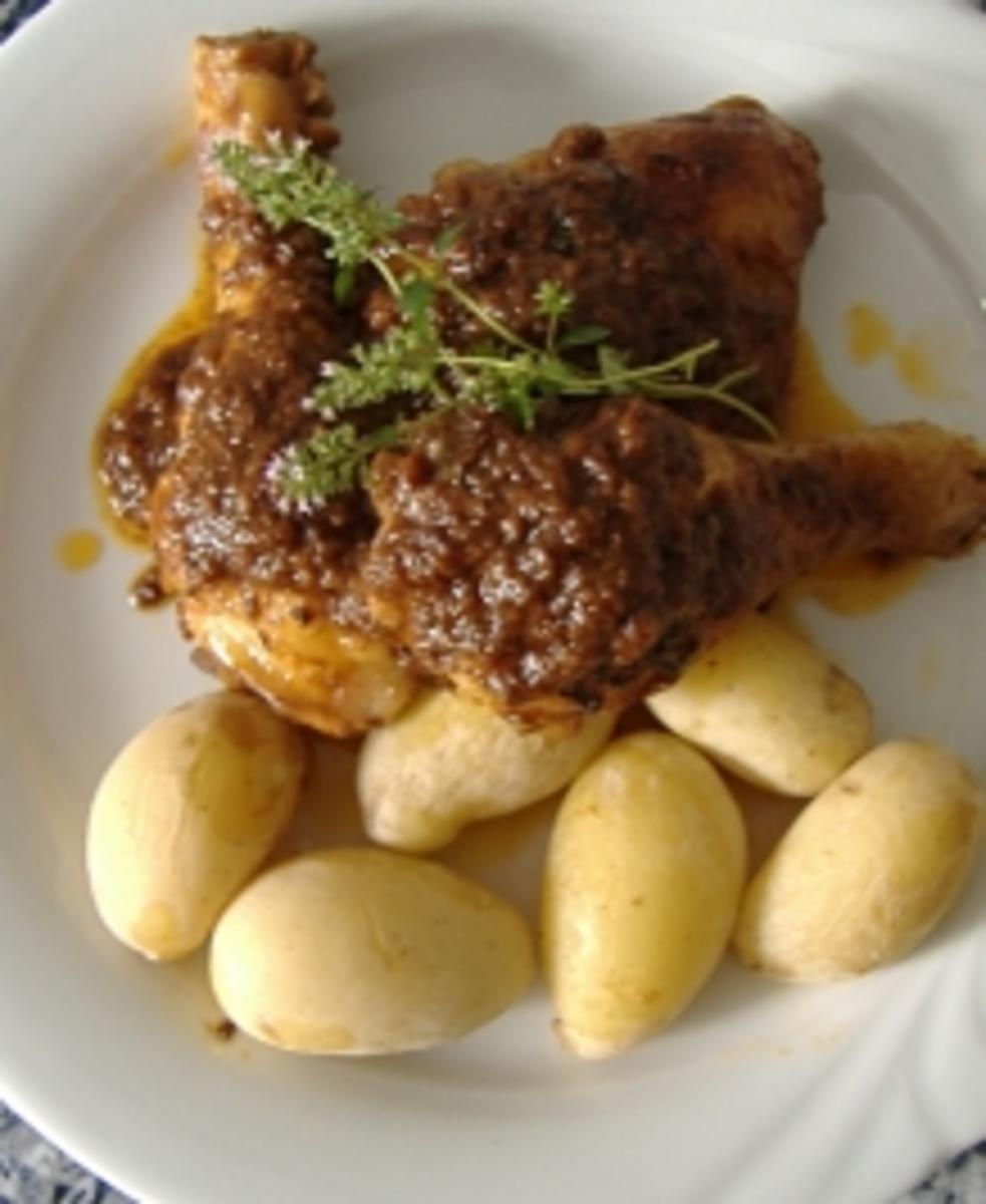 Huhn in Kräutersauce - Rezept