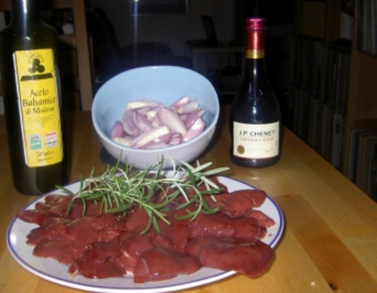 Geflügelleber in Rotweinsauce - Rezept - Bild Nr. 2