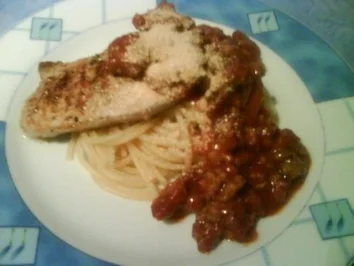 Rezept: Schnelle Bolognesesoße mit Schnitzel und Spaghetti Schnelle Bolognesesoße mit Schnitzel und Spaghetti - Rezept