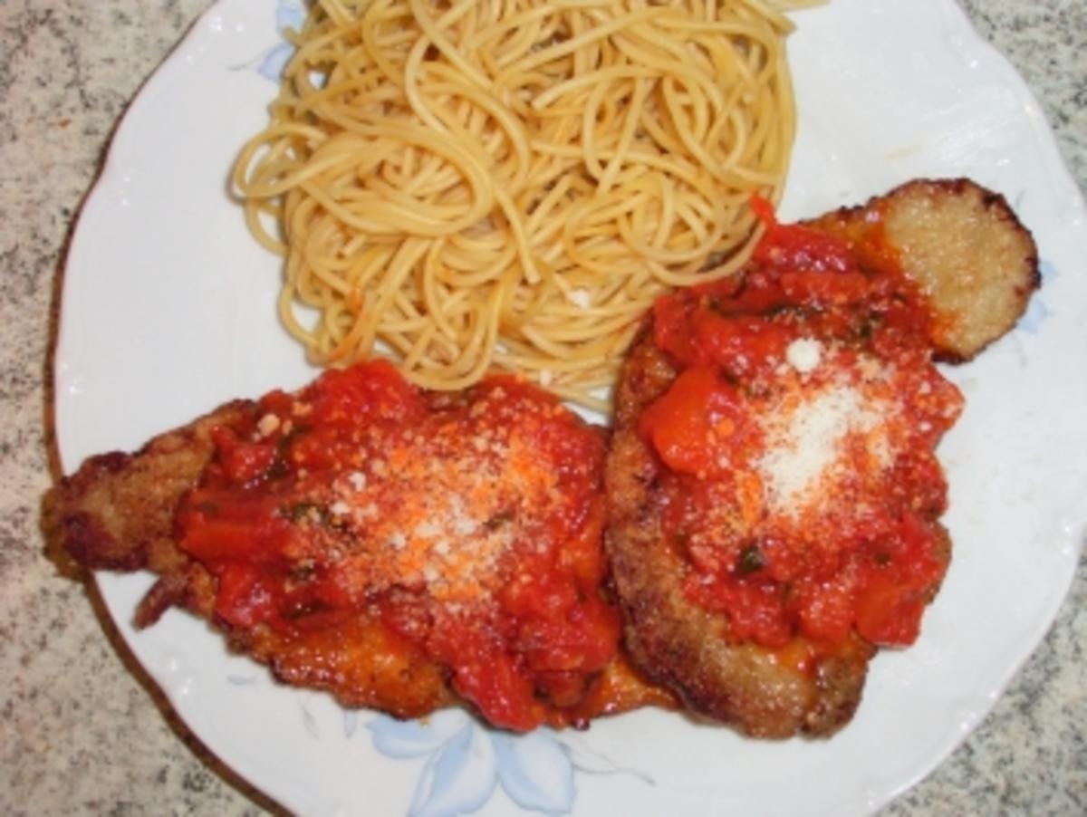 Tomaten - Basilikum Schnitzel - Rezept