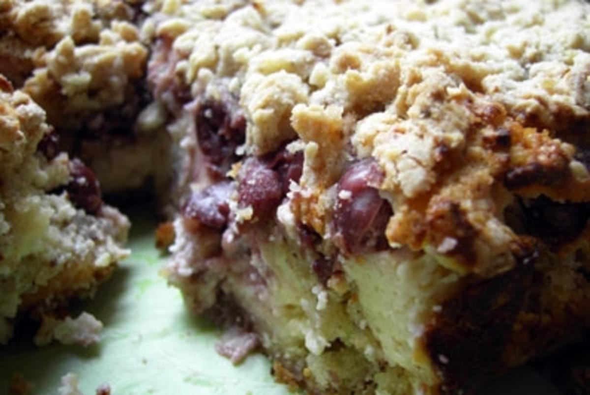 Kuchen: Kirsch-Streusel Käsekuchen - Rezept