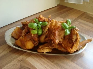 Hauptgericht - Kaninchen - Conejo con almendras  - Kaninchen in Mandelssauce - Rezept