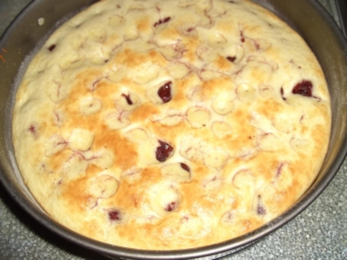 Kirschkuchen mit Creme fraiche-Guß - Rezept - Bild Nr. 7
