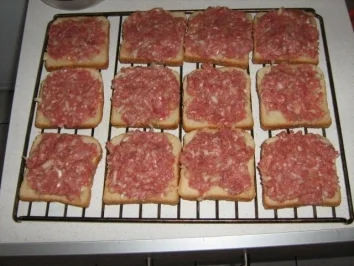 Hackfleischtoast - Rezept