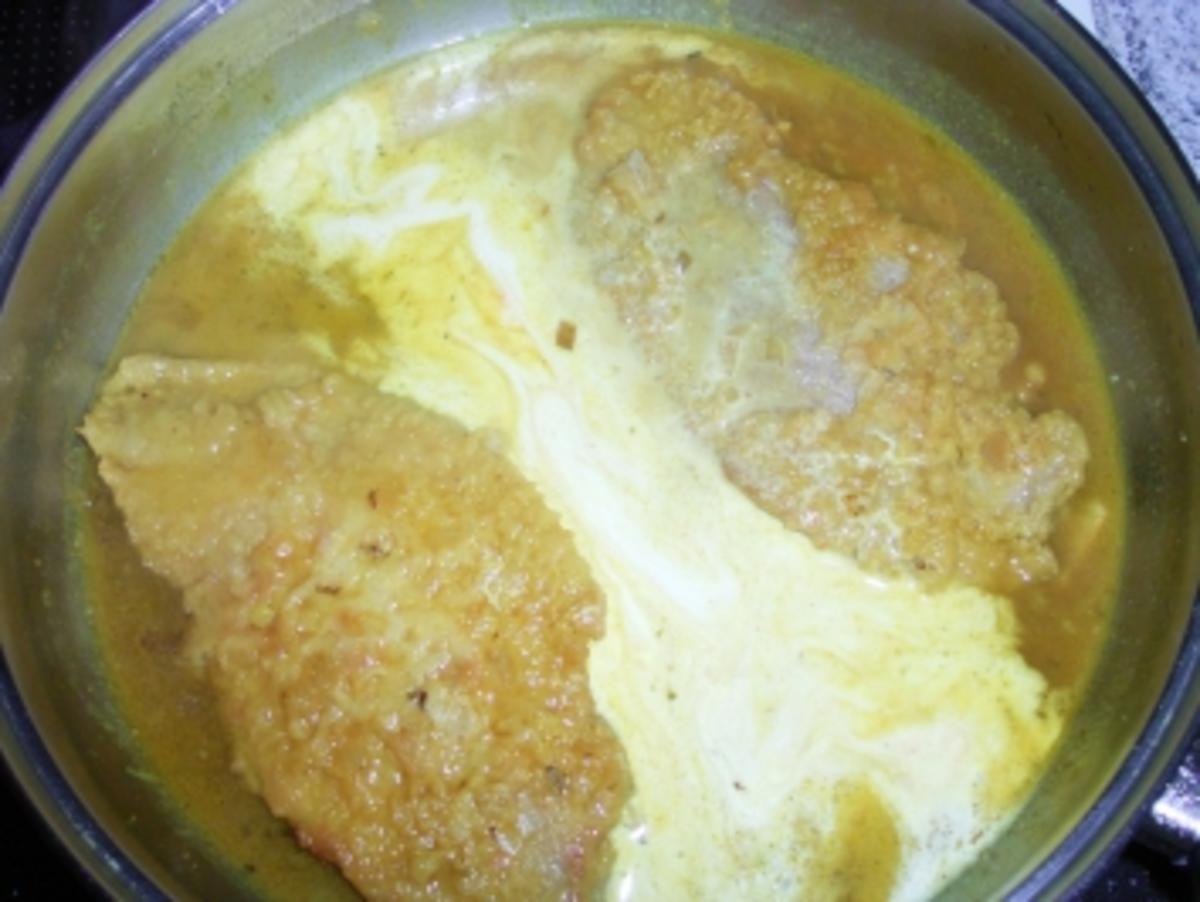 Curry-Rahmschnitzel - Rezept