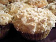 Muffins: Weiße Schoki und Apfel-Nuss mit Streuseln - Rezept