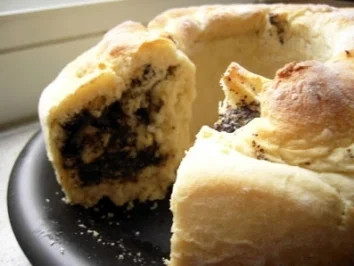 Kuchen: Mohn-Nuss-Apfel-Kranz - Rezept