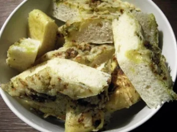 Bärlauchpesto-Pizza-Brot - Rezept