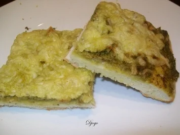 Bärlauchpesto-Pizza-Brot - Rezept